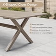 thumbnail image 4 of PURPLE LEAF 9 Pieces Patio Dining Set, Rectangular Aluminum Outdoor Table and 8 Wicker Chairs with Cushions for Garden Kitchen and Porch, Champagne, 4 of 10