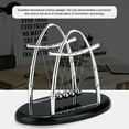 WALFRONT Balance Ball Toy Desk Gift Newtons Cradle Steel Balance Ball