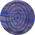 thumbnail image 1 of Ahgly Company Tapis Rond Lavable en Machine Intérieur Transitionnel Bleu Ardoise Foncé Violet, 7 Pieds Rond, 1 of 7