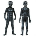 thumbnail image 5 of Black-Panther Custom Boys Hero Black Bodysuit Halloween Cosplay Spandex Jumpsuit with Mask, 5 of 6