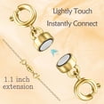 thumbnail image 3 of Cierres para collares y pulseras Qulltk, doblemente magnéticos, en oro y plata de 14 quilates, 3 of 6