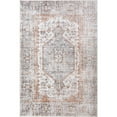 thumbnail image 4 of Nuloom Iana Medallion SplashGuard Machine Washable Area Rug, 9' x 12', Iana Light Grey, 4 of 5