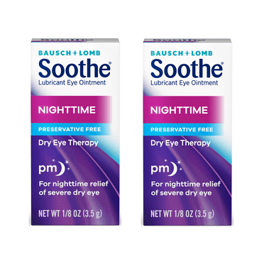 Bausch   Lomb Soothe Lubricant Eye Ointment Night Time, 0.13 oz, 2-Pack