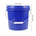 thumbnail image 6 of ADDHAT Plastic Paint Bucket with Handle and Lid, Home and Garden Utility Container, 5 Gallon Capacity, 6 of 7