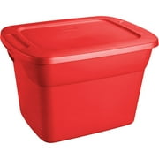 Sterilite 18-Gal Tote, Set of 8, Watermelon