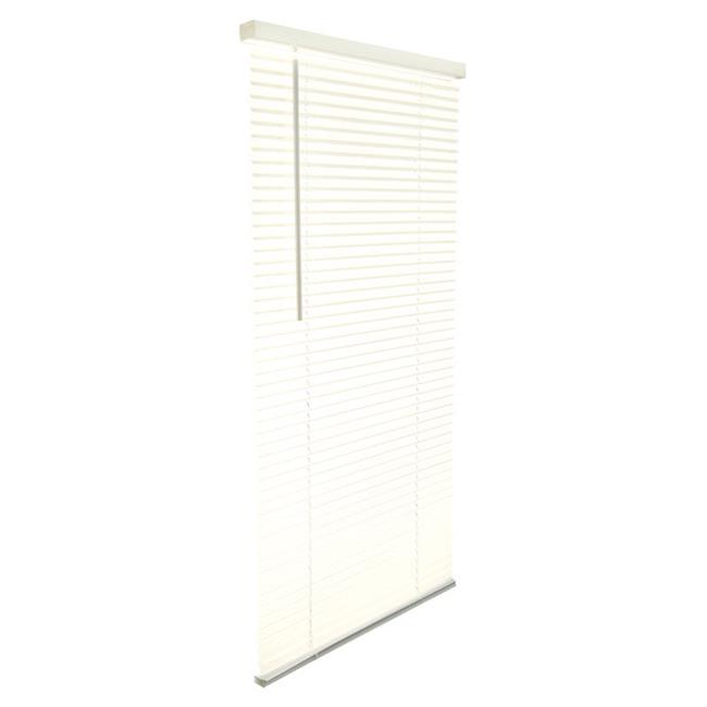 Vinyl 1 in. MiniBlinds, 39 x 64 in. Alabaster Cordless