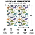 thumbnail image 2 of Blackout Kids Curtains,White Dinosaurs Flowers Eggs Pattern Childrens Insulated Curtains Set Of 2,Bedroom Essentials,Toddler Room Decor 42"x84", 2 of 5