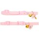 thumbnail image 4 of Pink Adjustable Cat Collar with Bell for Girl Cats Made of Cotton and Polyester Lightweight, 4 of 5
