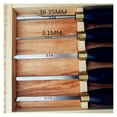 thumbnail image 3 of 5pcs/set HSS Lathe Chisel Set Woodworking Turning Tool Set HSS High Speed Steel Semicircle Knife Hand-held Wooden Turning Tool ,Long Lasting, 3 of 6