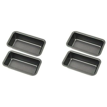 

4Pcs Bread Pans for Baking Carbon Steel Loaf Pan Tray Toast Mold Cake Loaf Pastry Baking Pan Bakeware