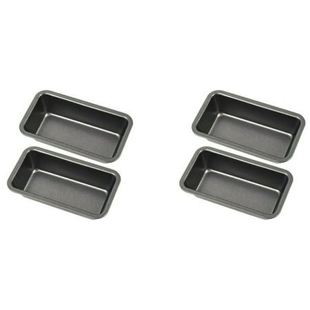 

4Pcs Bread Pans for Baking Carbon Steel Loaf Pan Tray Toast Mold Cake Loaf Pastry Baking Pan Bakeware