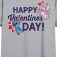 thumbnail image 3 of Lilo & Stitch - Happy Valentine's Day - Women's Oversized T-Shirt, 3 of 5