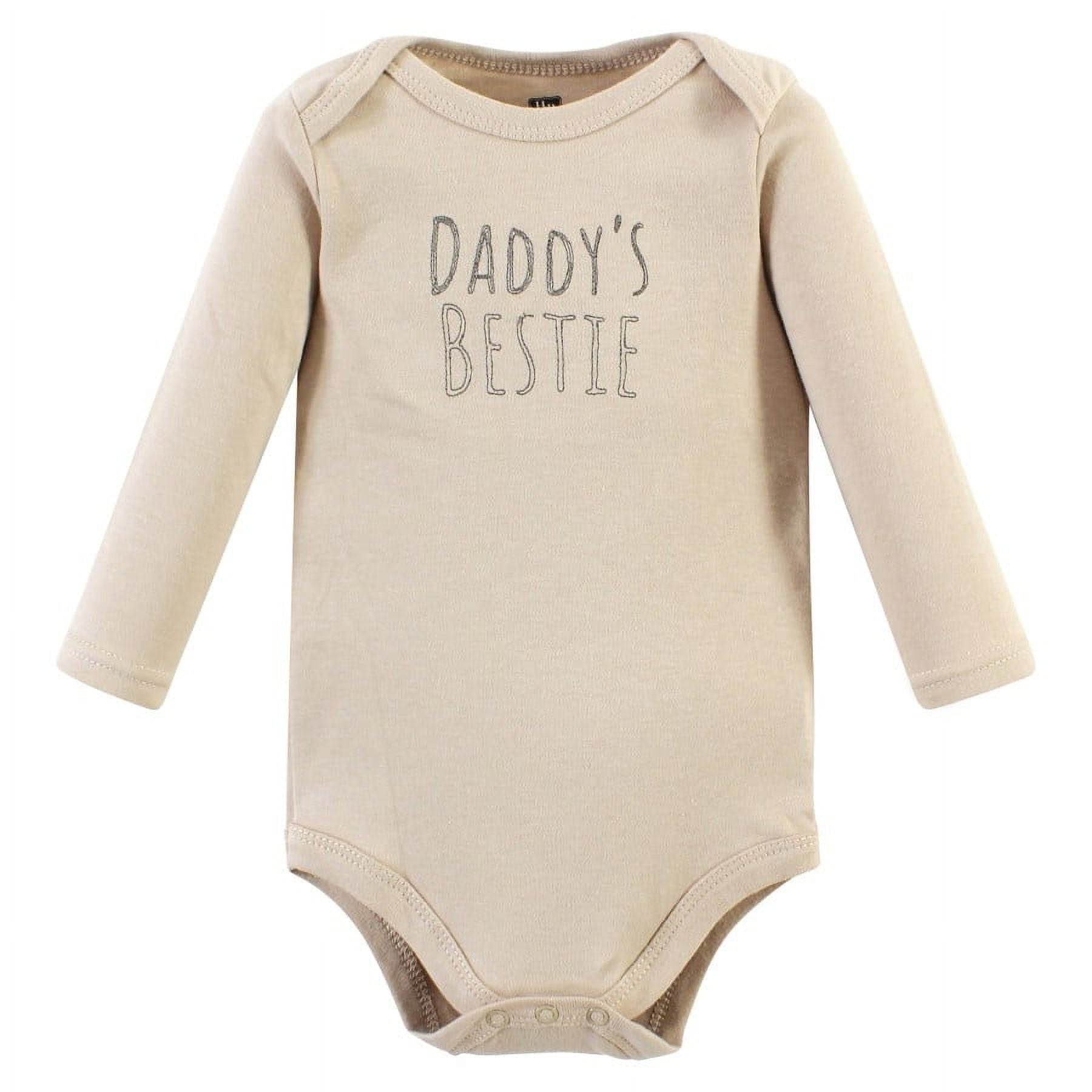 Hudson Baby Cotton Long-Sleeve Bodysuits, Snuggle Bear 5 Pack, Preemie