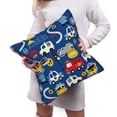 thumbnail image 6 of Bingfone Animals Rescue Team Linen Throw Pillow Covers Cushion Case Pocket Button Vintage Farmhouse Pillowcase for Sofa Couch Bed (without pillow core) 16"x16", 6 of 9
