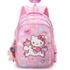 thumbnail image 1 of Mochilas De Dibujos Animados Para Niños De Hello Kitty Escuela Primaria Estudiantes De Grado 1-3 Kindergarten Clase Grande Bolsa, 1 of 4