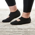 thumbnail image 4 of NuFoot Mary Janes Women's Shoes, Best Foldable & Flexible Flats, Slipper Socks, Travel Slippers & Exercise Shoes, Dance Shoes, Yoga Socks, House Shoes, Indoor Slippers, Black, Small, 4 of 7