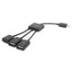 thumbnail image 2 of Adaptador Concentrador OTG Micro USB2.0 A Tres en Uno*4, 2 of 3
