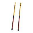 thumbnail image 2 of Baquetas de 40 cm de largo, empuñaduras suaves, silenciosas, crean un sonido ligero, escobillas de batería, baquetas para niños y adultos, rendimiento Rojo Amarillo, 2 of 8