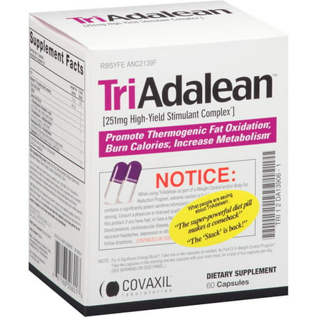 Covaxil Laboratories - Triadalean à haut rendement Stimulant Complex - 60 Capsules
