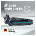 thumbnail image 6 of Braun Series 5 5049cs Electric Shaver, Wet & Dry, Easy Clean, Blue, 6 of 8