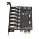 thumbnail image 1 of Tarjeta de expansión Pcie, tarjeta de expansión USB3.0 Tarjeta de expansión PCIE US Tarjeta de expansión PC Eto US Máxima comodidad, 1 of 9