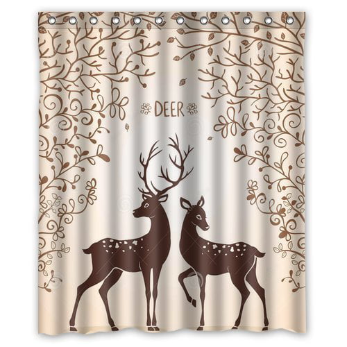 deer shower curtains and rugs
