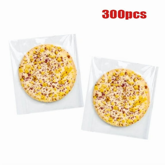 300 Pcs Self Adhesive Cookie Bags, 4x6 Inches Self Sealing Cellophane Bags, Clear Resealable Cellophane Bag for Packaging, Cookies, Gifts, Candy, Food