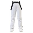 thumbnail image 2 of Pantalones de esquí para hombre y mujer, pantalones de esquí con correa, de invierno, resistentes al viento, repelentes al agua, cálidos y gruesos, pantalones de snowboard dobles, 2 of 6
