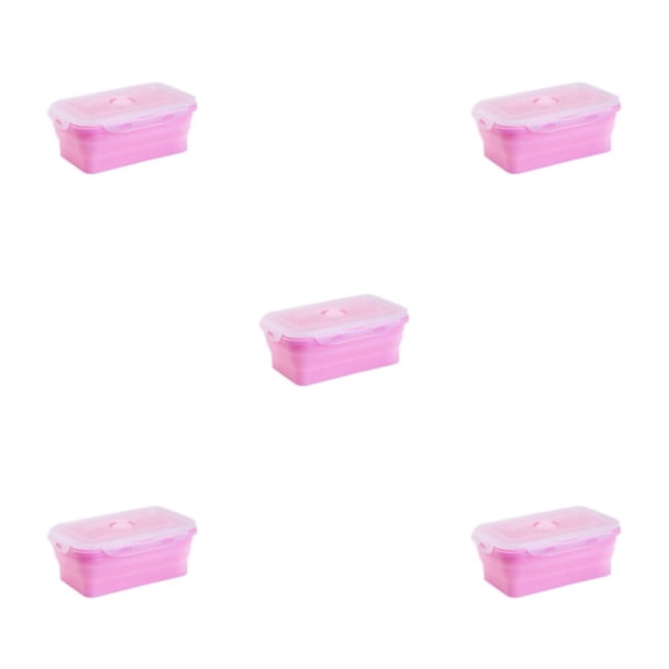 Fiambrera Billuyoard silicona liviana compacta 1200 ml rosa