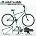 thumbnail image 2 of POVANLI 26 Inch reestyle BMX Bike Double Disc Brakes Single Speed Bicycle for Adult Age 12+ Years,Fits Riders 3'2"-4'2",15 inch Frame,Gift, 2 of 5