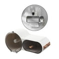 thumbnail image 5 of Toilet Roll Holder, Self Adhesive, Wall mount and storage Box, with Waterproof and , Roll Paper Dispenser White 2, 5 of 9