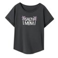 thumbnail image 2 of Camisetas para mujer, camisetas para el día de la madre, camiseta clásica suave de manga corta con cuello redondo para mujer, para pescar, uso diario, XL, 2 of 8