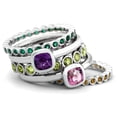 thumbnail image 2 of Bague verte Peridot 1.35 carat (CTW) en argent sterling, 2 of 4