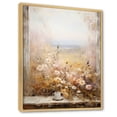thumbnail image 2 of Designart "Vintage Windows View of Floral Meadow" Landscapes Framed Wall Art - Traditional Beige Meadow Hallway Framed Wall Art Decor, 2 of 6