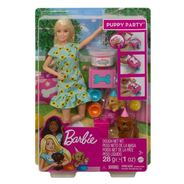 Muñeca Barbie Sisters & Pets Fiesta de Perritos