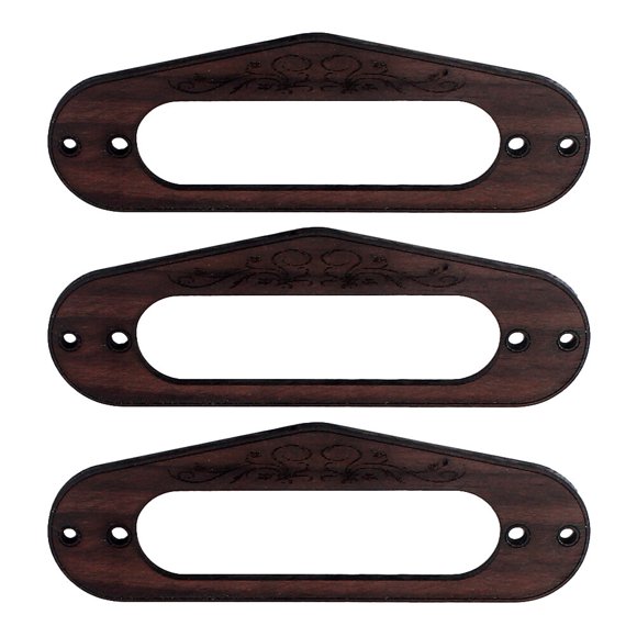 WEUVEB 3Ud Anillo Para Pastilla Single Coil Color Café Resistente Accesorio Para Guitarras St