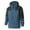 Blue, variant on Mens 3-in-1 jacket Color Block Hooded Jacket with Removable Hood Hiking Altheic Hoodie with Detachable Lining Blue XXL