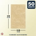 thumbnail image 6 of Aged Stationery Parchment Paper – Great for Writing, Certificates, Menus and Wedding Invitations | 24lb Bond Paper | 8.5 x 14” | 50 Sheets Per Pack, 6 of 6