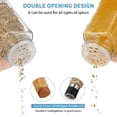 thumbnail image 4 of 12 Pack/24 Pack Glass Spice Jars With Labels, 4OZ Seasoning Containers With Bamboo Lids, Pepper Grinder Lids, Funnel, Brush And Pen, Acacia Wood Lid Square Spice Containers, 4 of 9
