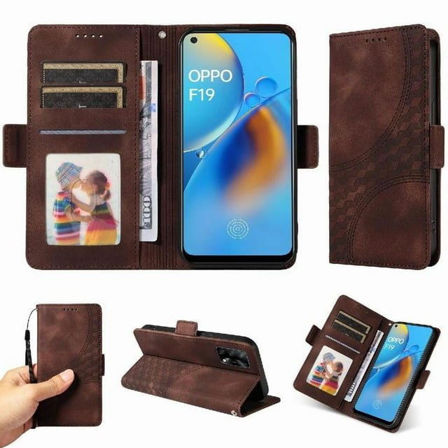 Funda GANGXUN para OPPO Reno 6 Lite con diseño acolchado elegante, cuero PU, protección total y ajuste preciso