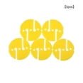 thumbnail image 4 of Naiovety 5 uds logotipos redondos de plástico seguro señal recordatorio pequeño ligero portátil señal Universal para buceo bajo el agua Deportes acuáticos Amarillo, 4 of 6
