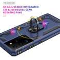 thumbnail image 3 of Compatible with Samsung Galaxy S21 Ultra 5G Phone Case Tempered Glass Screen Protector Slim Magnetic Ring Holder Stand Hybrid Protective Cell Cover for S21ultra 21S S 21 21ultra G5 Women Men Blue, 3 of 8