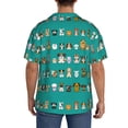 thumbnail image 3 of Kdxio Men'S Hawaiian Shirt For Men Short Sleeve Shirt Cartoon Dogs Summer Casual Holiday Beach Button Down T-Shirts, 3 of 5