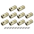 thumbnail image 1 of Unique Bargains 10Pack 5mm Metal Shoelace Tips Screws Shoelace End Tip Cords End Gold, 1 of 6