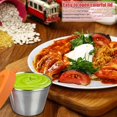 thumbnail image 2 of Salad Dressing Container with Lids 6Pcs Silicon Lid Leak Proof Sauce Dressing Container Reuse Eco- friendly Condiment Containers  Easy to Use Dipping Sauce Pots Free, 2 of 9