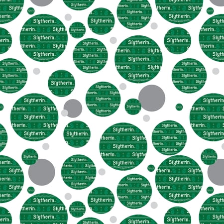 Harry Potter Slytherin Sweater with Words Pattern Premium Gift Wrap Wrapping Paper Roll