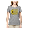 thumbnail image 2 of Wild Bobby, I'm Sunshine Mixed With A Little Hurricane , Inspirational/Christian, Women Graphic Tee, Heather Grey, Large, 2 of 5