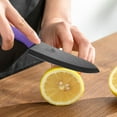 thumbnail image 6 of Ceramic Knife Set Professional Kitchen Knife with Sheath,Super Sharp Rust Proof Stain Resistant (6" Chef Knife,5" Utility Knife,4" Fruit Slicer,3" Paring,One Peeler), 6 of 8