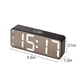 thumbnail image 3 of Reloj de Mesilla de noche Xihbxyly con espejo y Pantalla de temperatura, 3 of 6