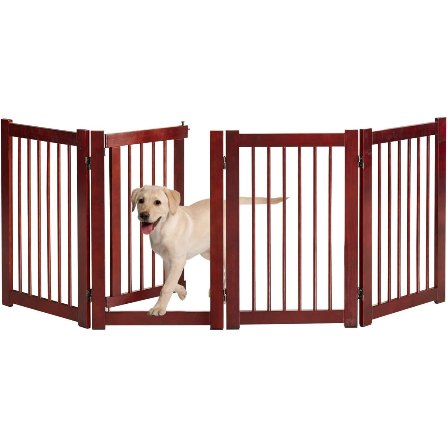 Bilot Foldable Dog Gate for Doorways, Freestanding Pet Gates for Dogs, Retractable Baby Gate